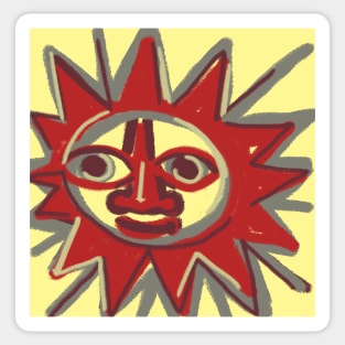 Very happy Hippie Sun Sticker